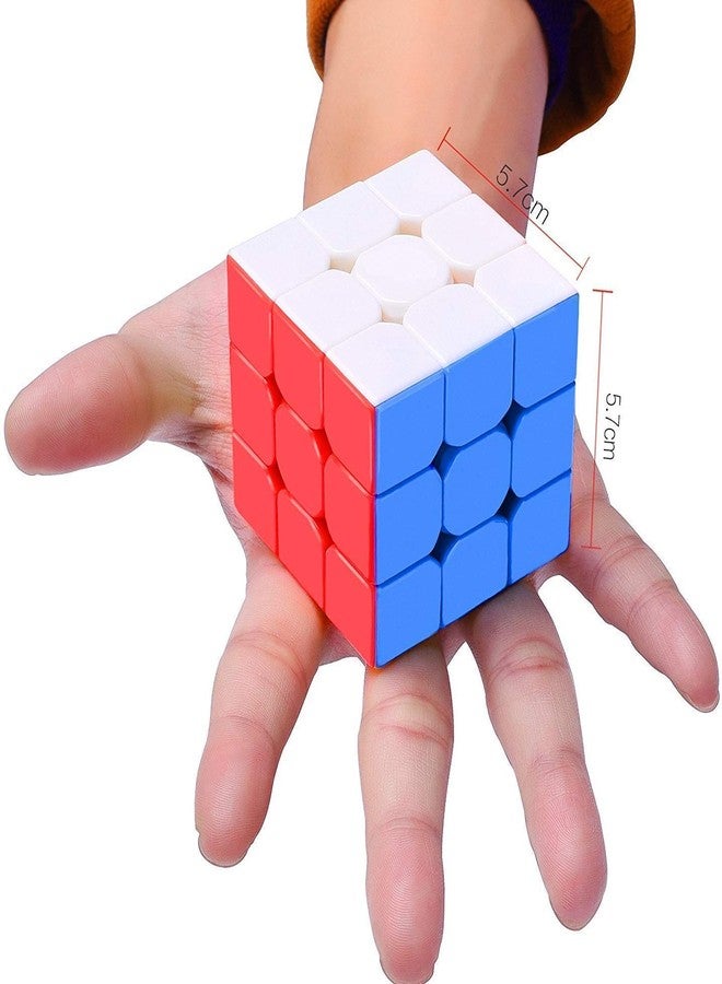 Neel مكعب نيل واريور 3x3 بدون ملصقات | مكعب سرعة للمبتدئين من الأطفال والكبار | لغز سحري سريع لتخفيف التوتر وتحفيز التفكير (متعدد الألوان) | مكعب متين وسلس بتصميم مضاد للانفصال (قطعتان) - Image 3